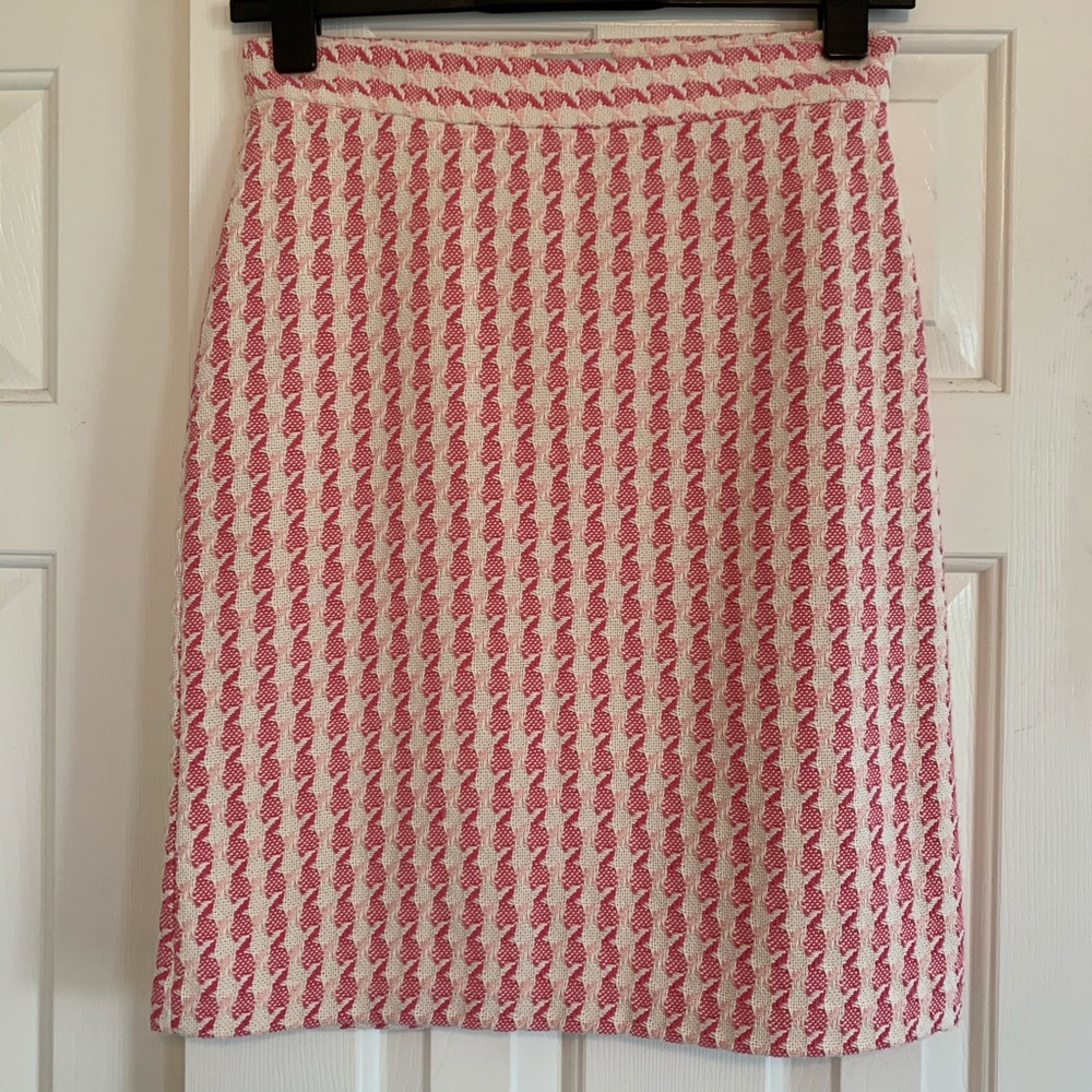 New Banana Republic Houndstooth Pencil Skirt